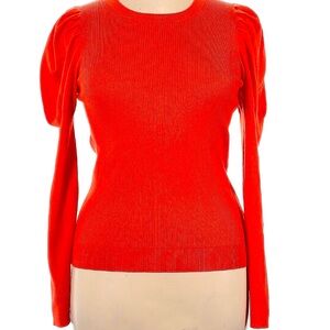 J. Crew Bright Red Crew Neck Sweater